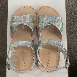 Kids Freshly Picked Holographic Saybrook Sandals